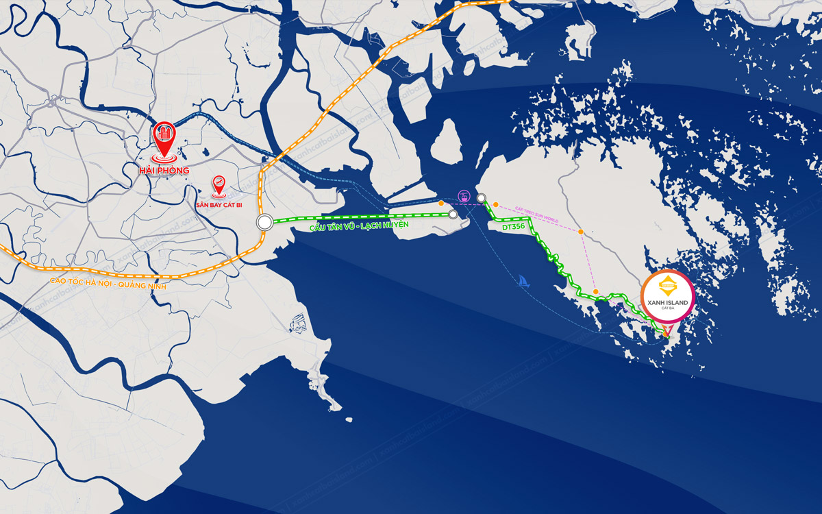 Vị trí Xanh Island